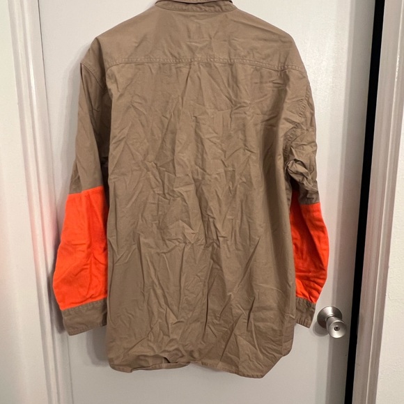 Men's Tan and Orange Hunting Jacket - Picture 6 of 11